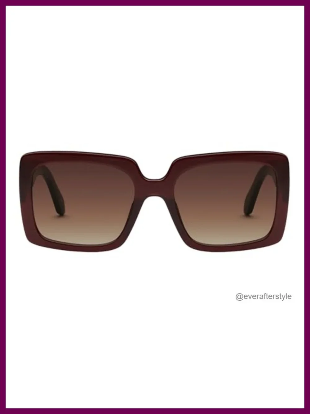 Oversized Square Shield Sunglasses UV Protected